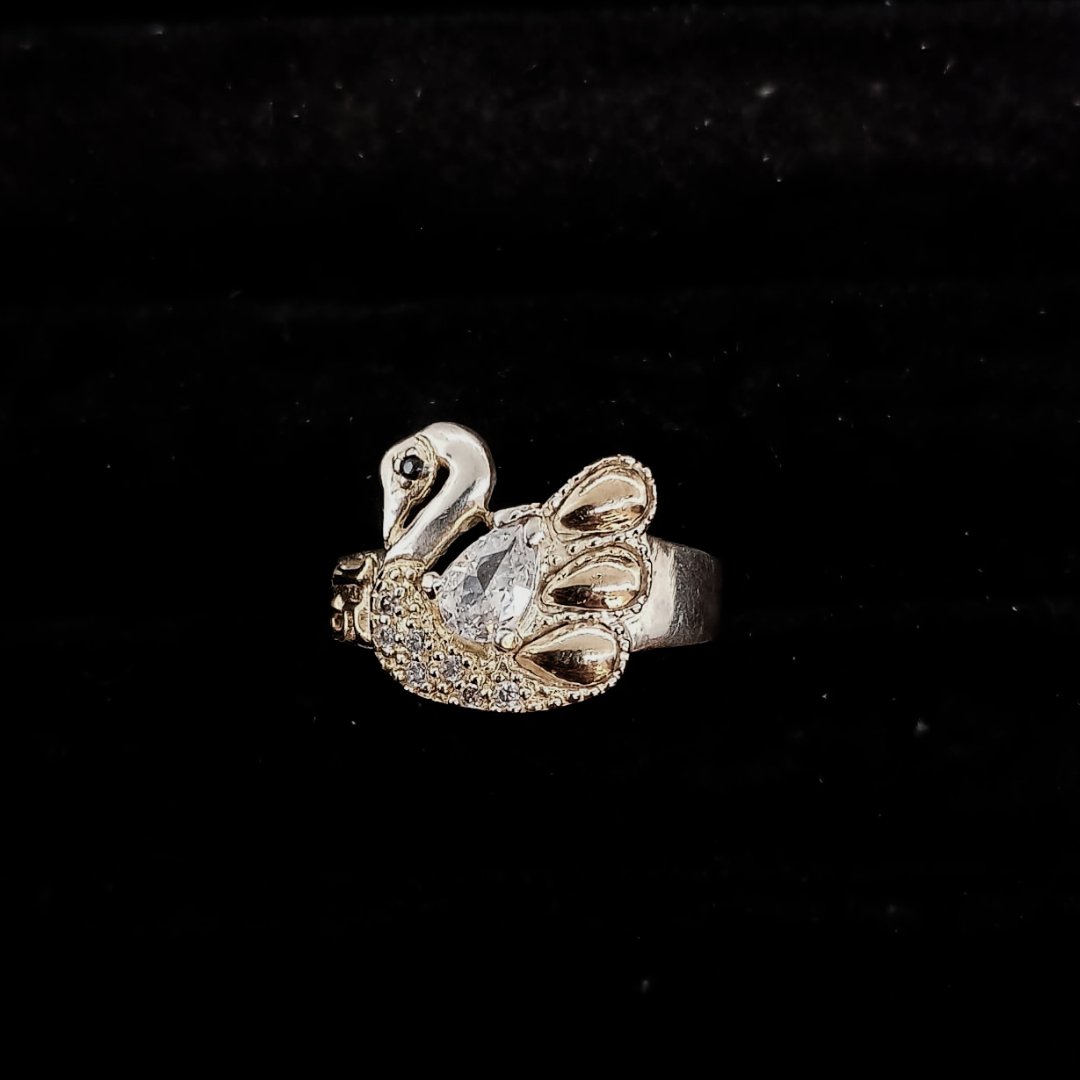 ANILLO  15 AÑOS ESTILO CISNE 