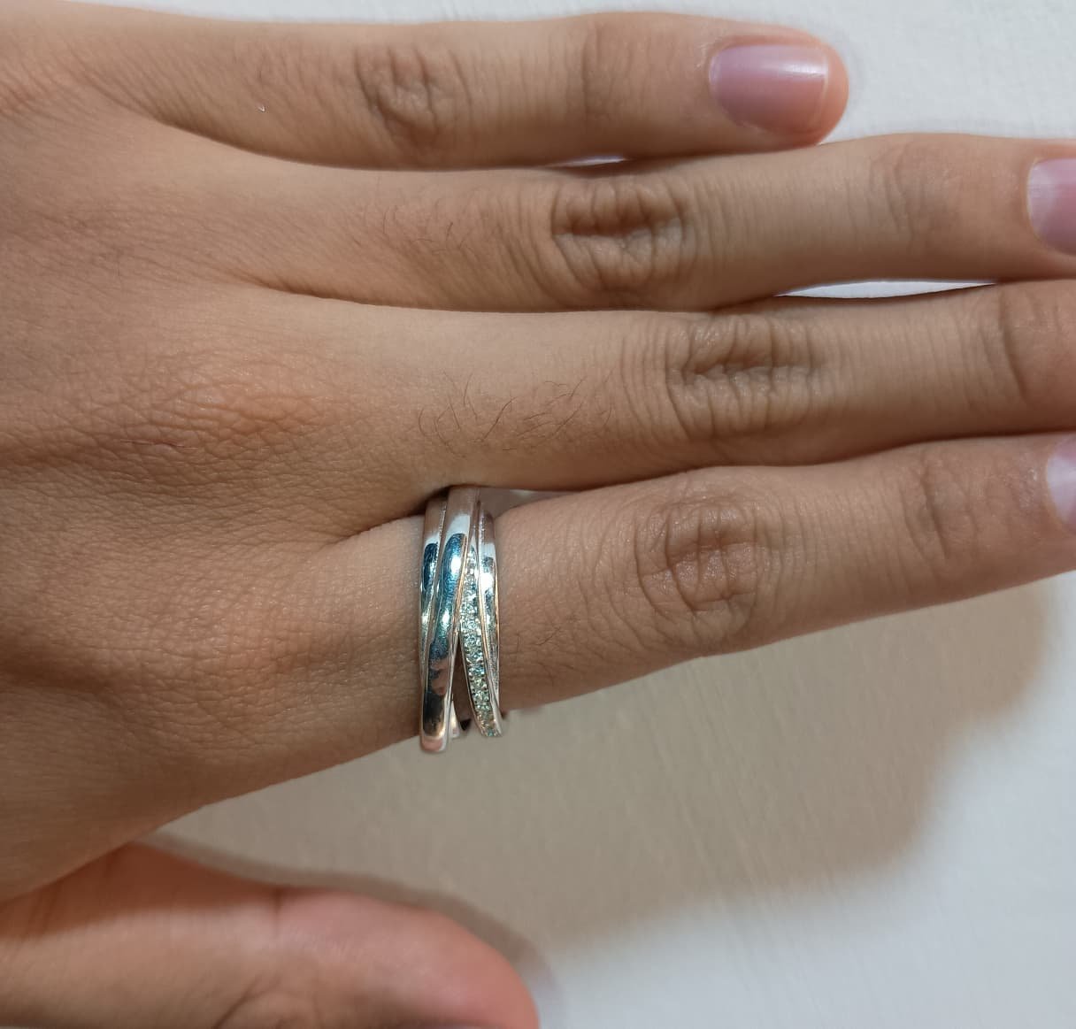 ANILLO DUO COMPROMISO CON CIRCONIAS