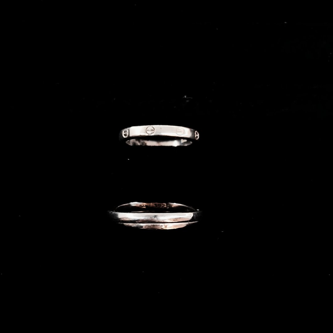 ANILLOS DE COMPROMISO LISOS EL Y ELLA 