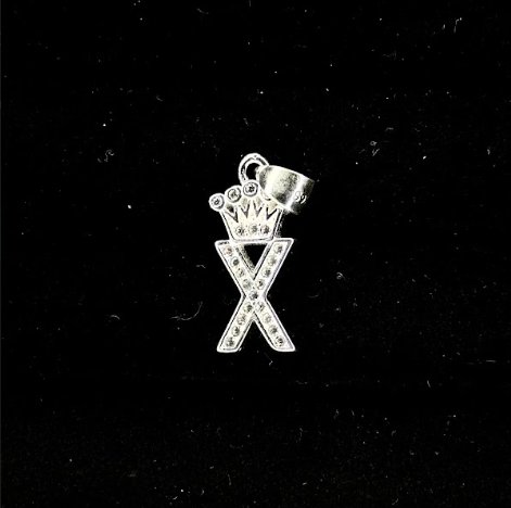 DIJE LETRA "X" CORONA 