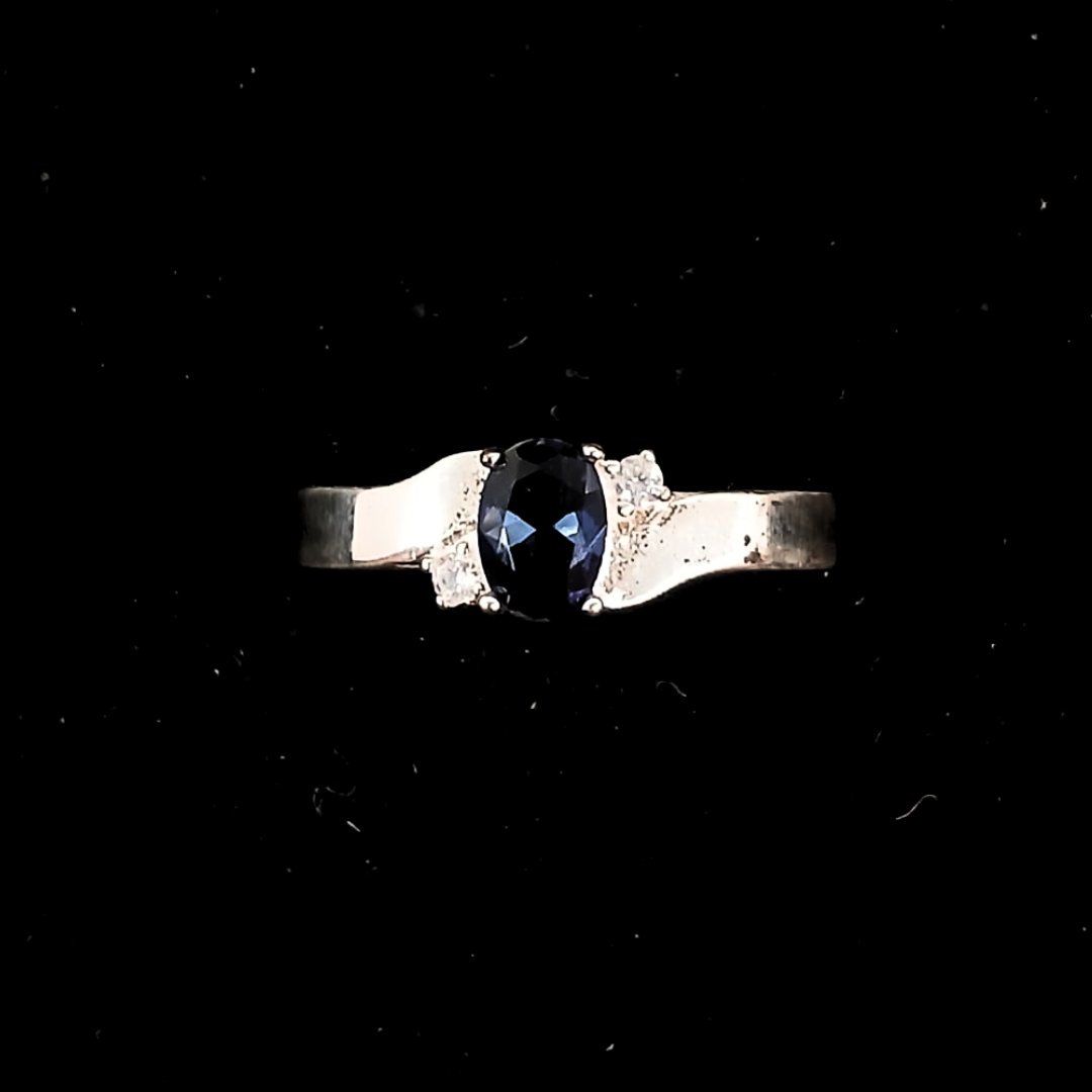 ANILLO ELEGANTE AZUL 