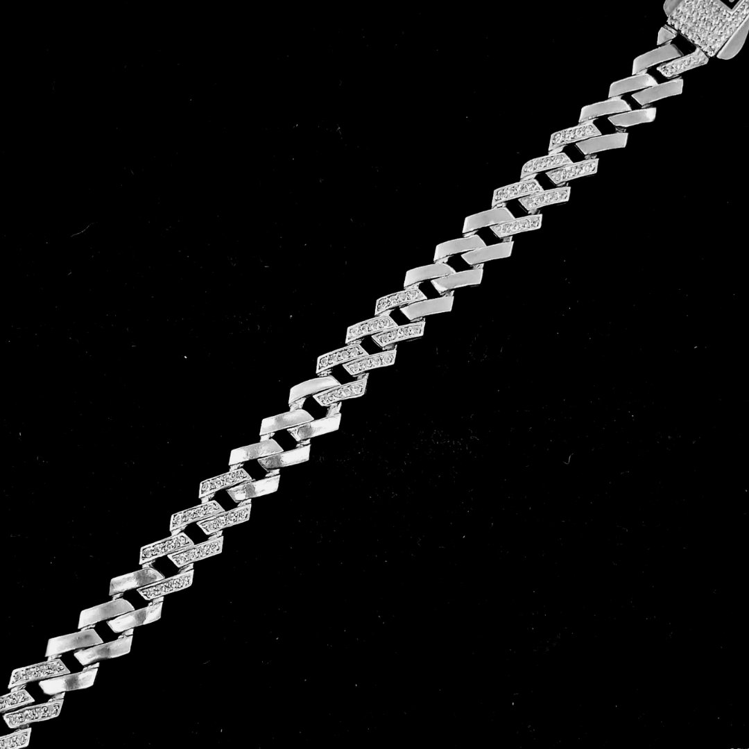 PULSERA MONACO DIAMANTADA 