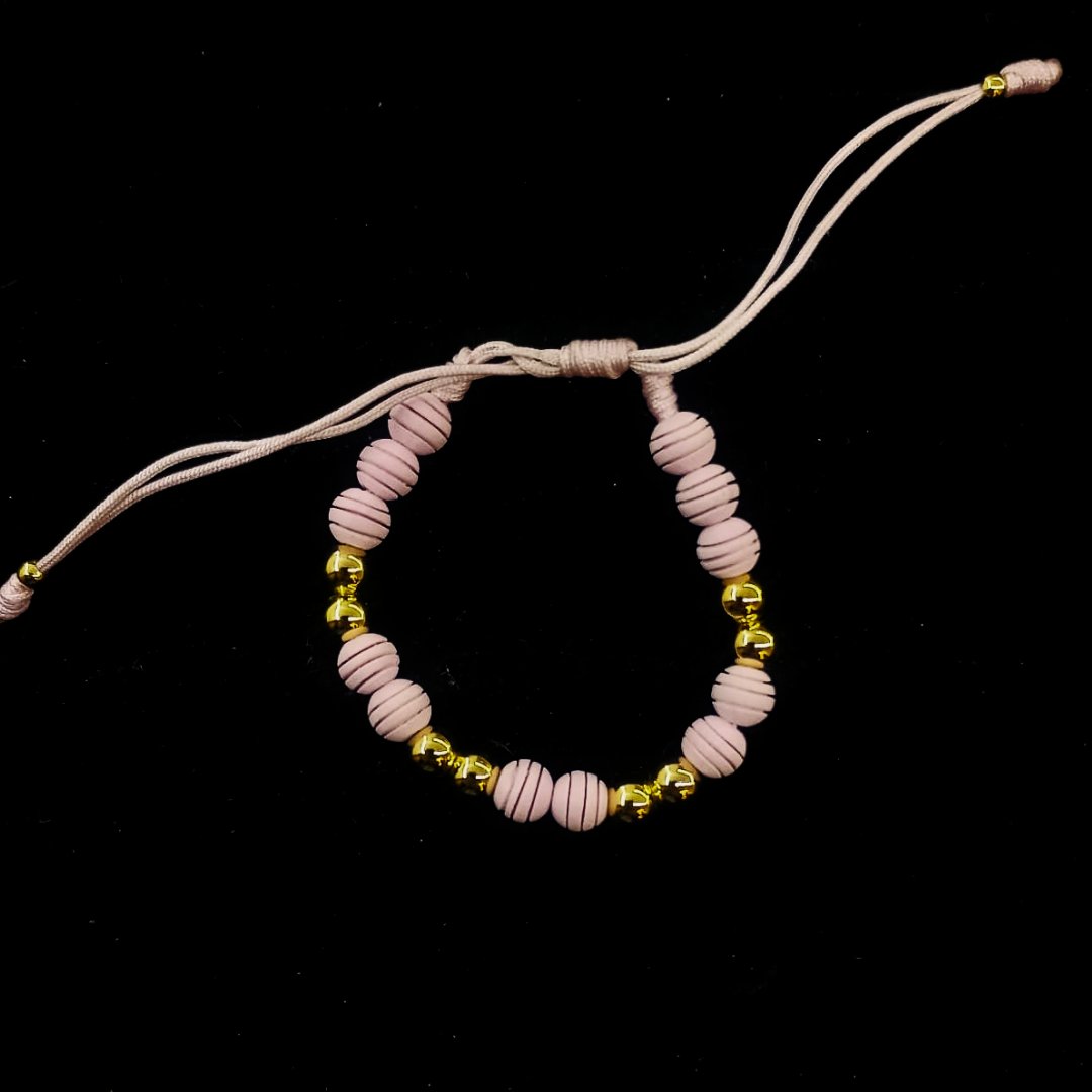 PULSERA BOLITAS PARA BEBE DE ORO