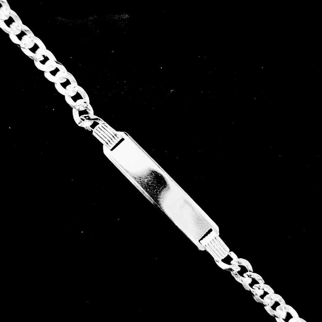 PULSERA DE DAMA CUBANA CON PLACA
