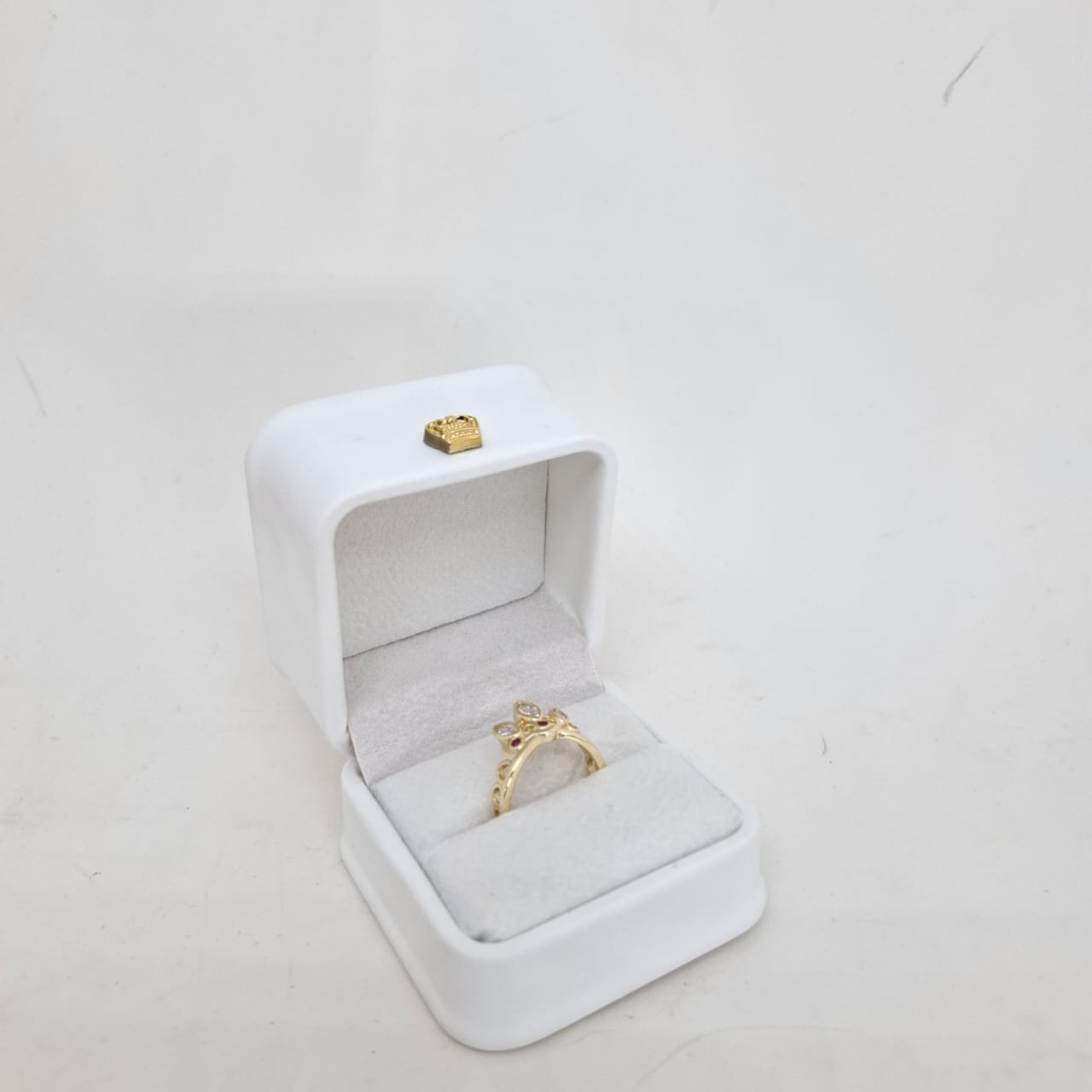 ESTUCHE JOYAS ANILLO SERIE BLANCA