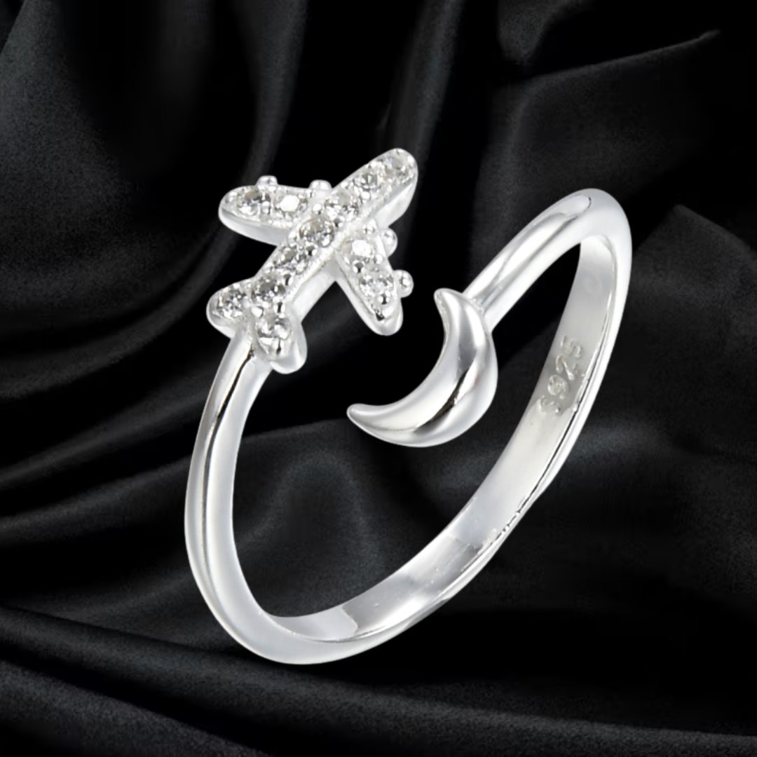 ANILLO AJUS AVION Y LUNA 