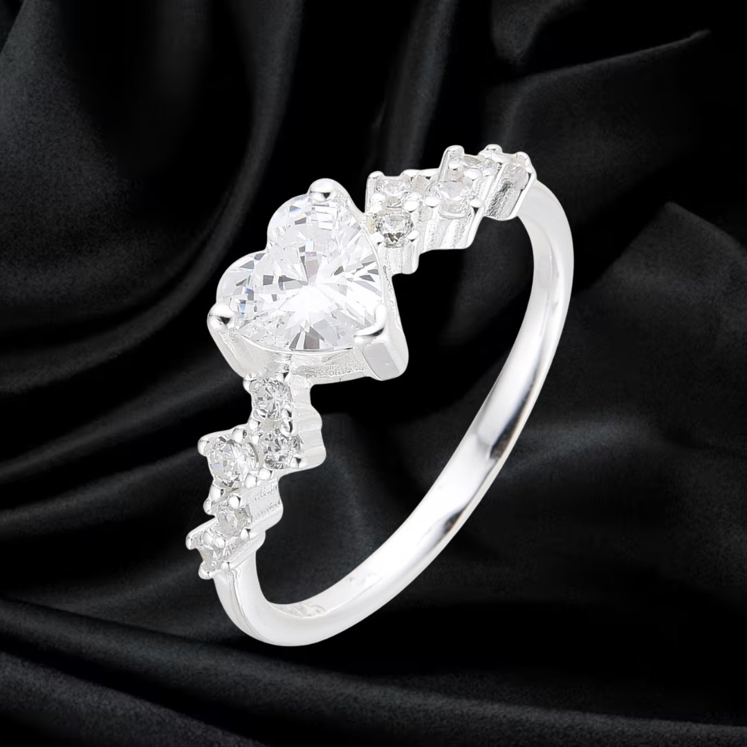 ANILLO PROMESA CORAZON CIRCONIA
