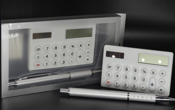 SET DE CALCULADORA Y BOLIGRAFO 