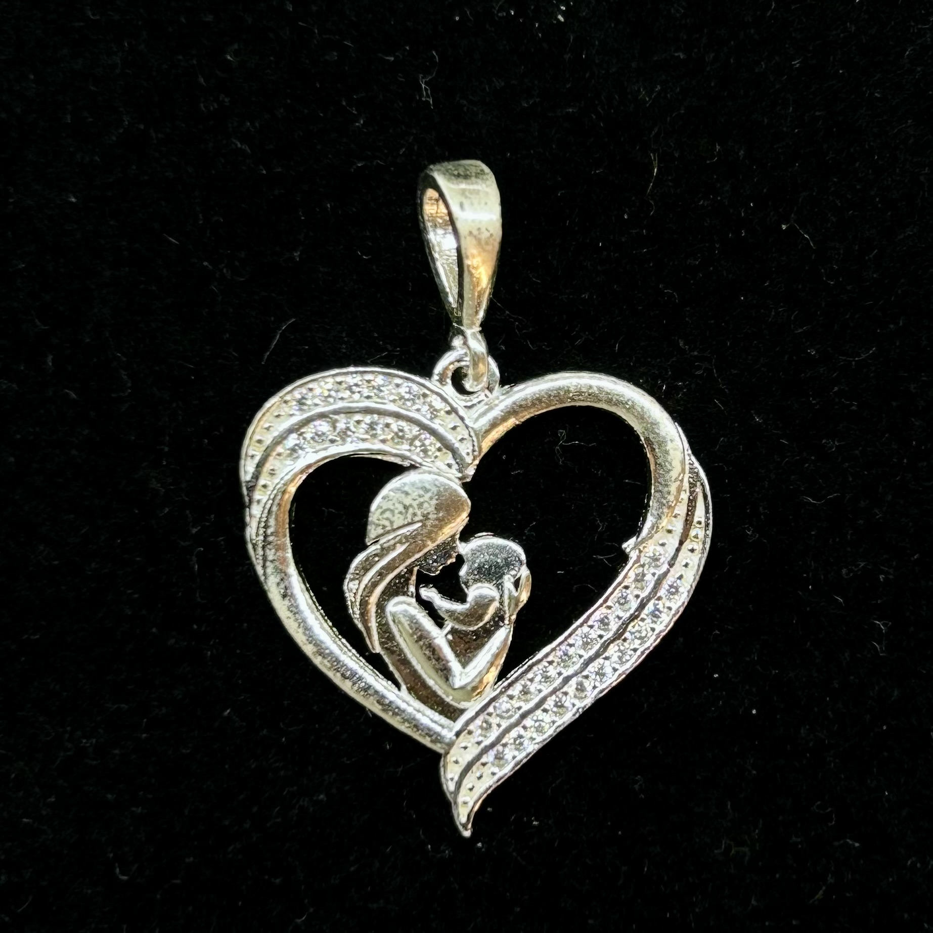 DIJE MAMÁ E HIJO EN CORAZÓN 