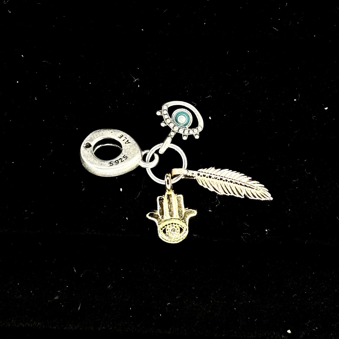 CHARM MANO DE FATIMA Y OJO TURCO