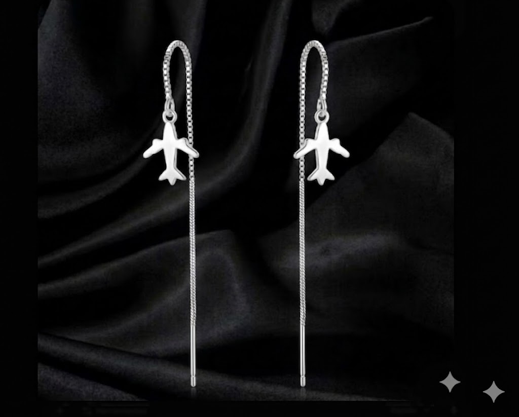 ARETES COLGANTES DE AVIÓN