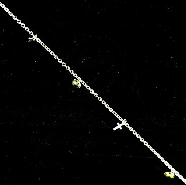 TOBILLERA DE COLGANTES DE CRUZ