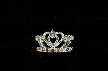 ANILLO CORONA EN FORMA DE CORAZON 