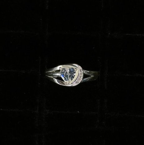 ANILLO CORAZON PERLA BLANCA