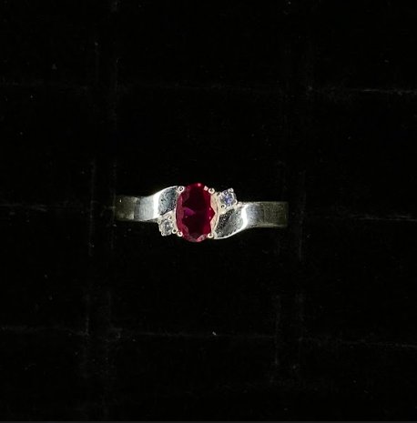 ANILLO DE PERLA FUSCIA