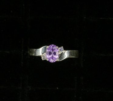 ANILLO DE PERLA LILA