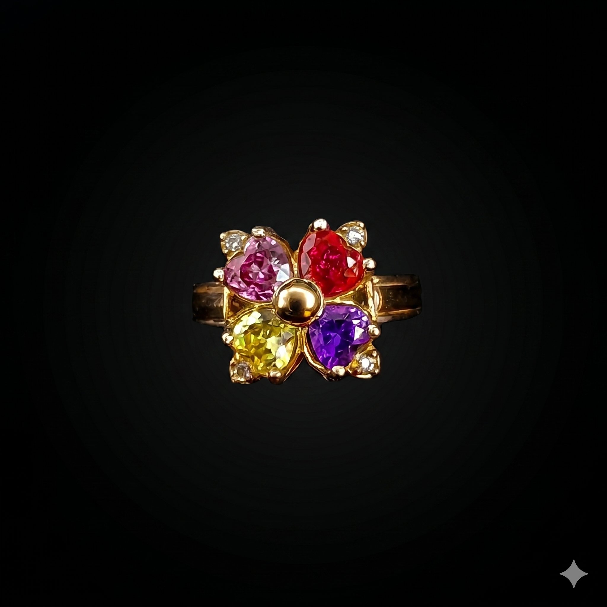 ANILLO FLOR MULTICOLOR